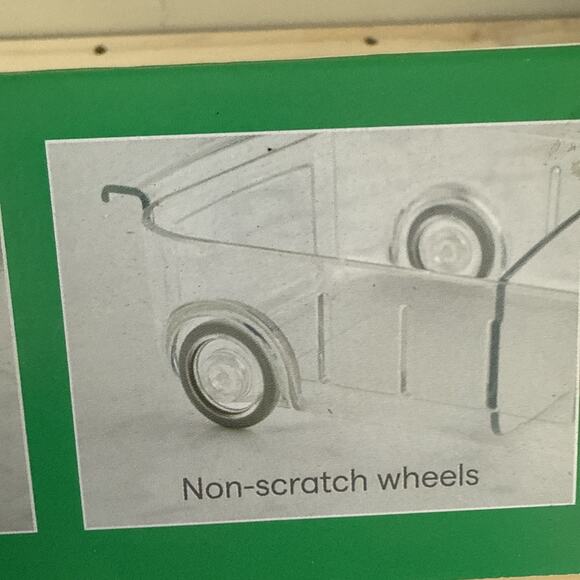 YouCopia RollOut Fridge Caddy, 6" Wide 6" Wide, Clear - Picture 6 of 12